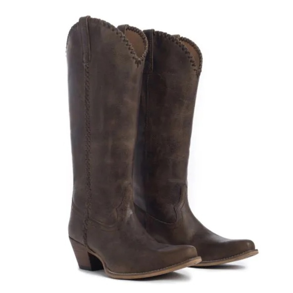 Myra High Plains Stitched Leather Boots